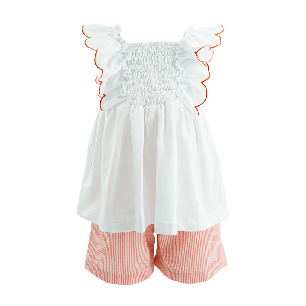 Annie Girl Set in Red Stripes