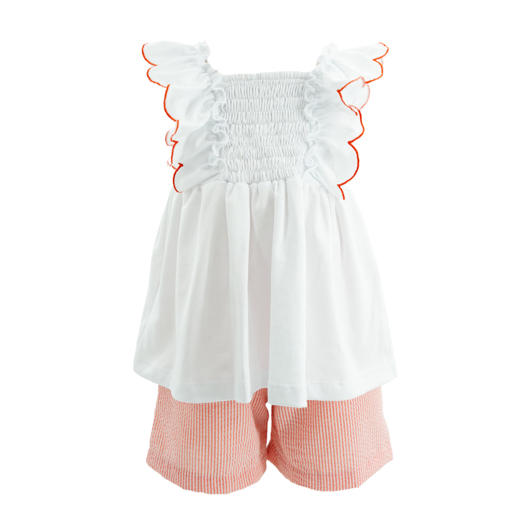 Annie Girl Set in Red Stripes