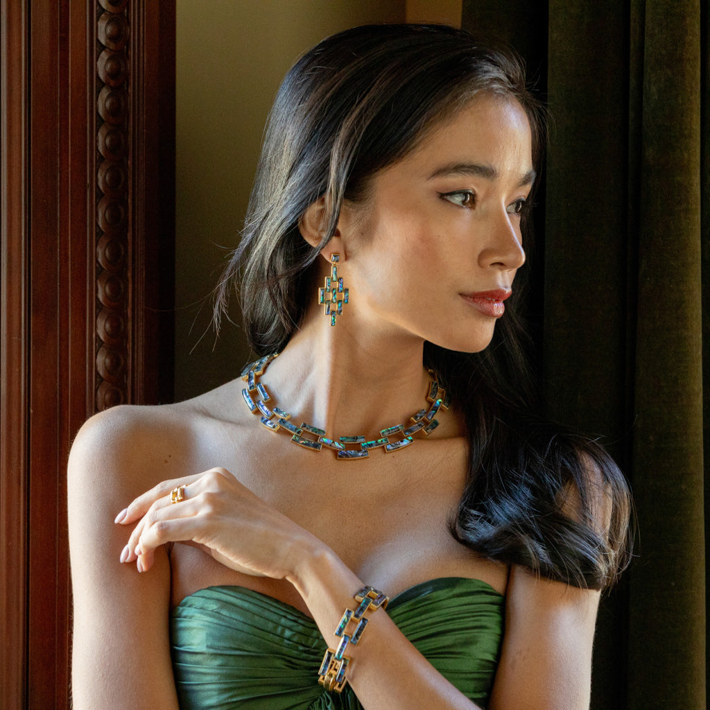 Pathway Link Necklace in Abalone