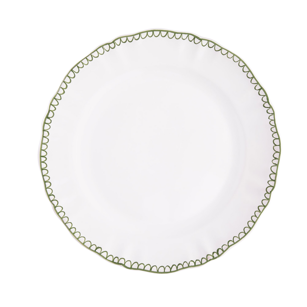 Bouclette Dinner Plate in Green