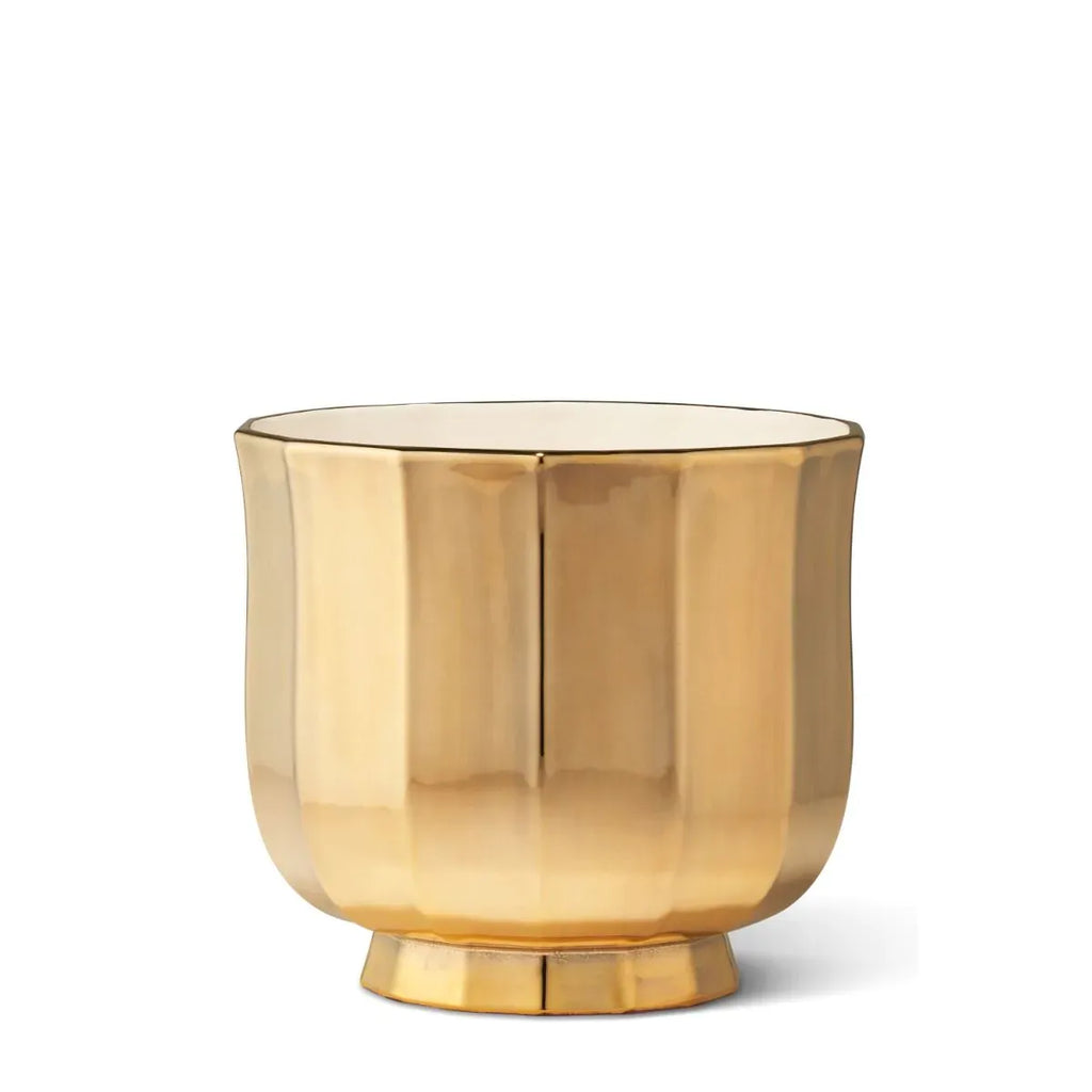 Delmara Small Cachepot in Gold
