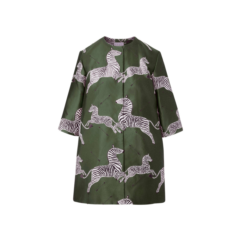 Mae x Scalamandre Audrey Coat in Olive