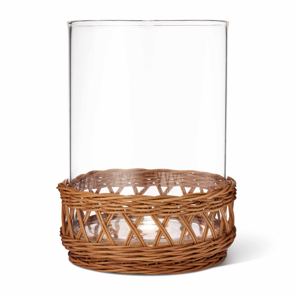Navona Small Rattan Hurricane in Toffee