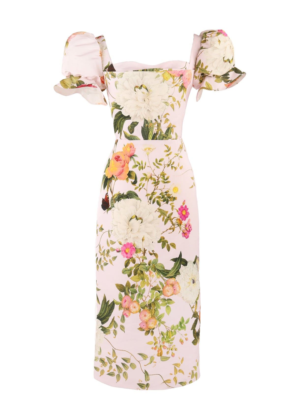 OTM Exclusive: Midi Dress in Pink Floral