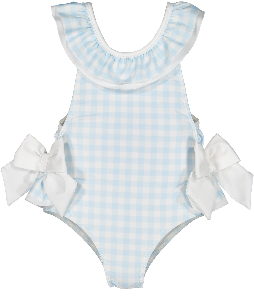 Gingham Blue Swimsuit