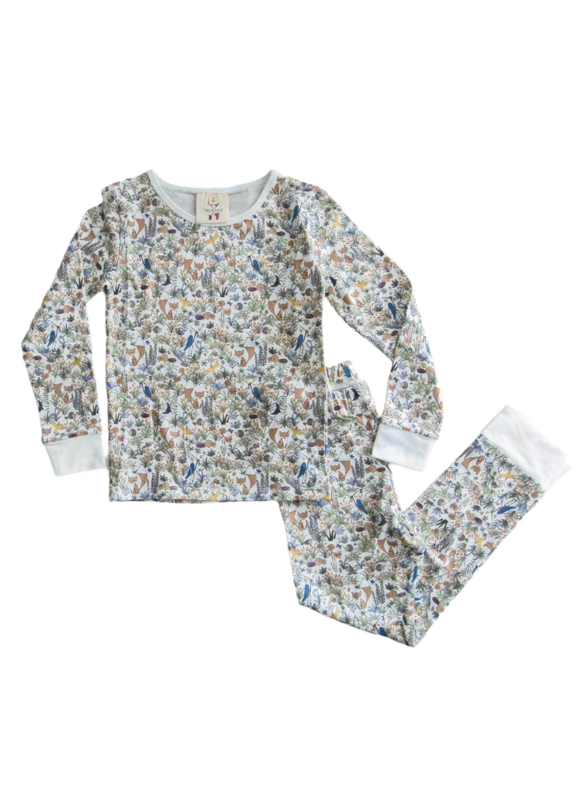 The Two Piece Pajama Set - Foxy Forest