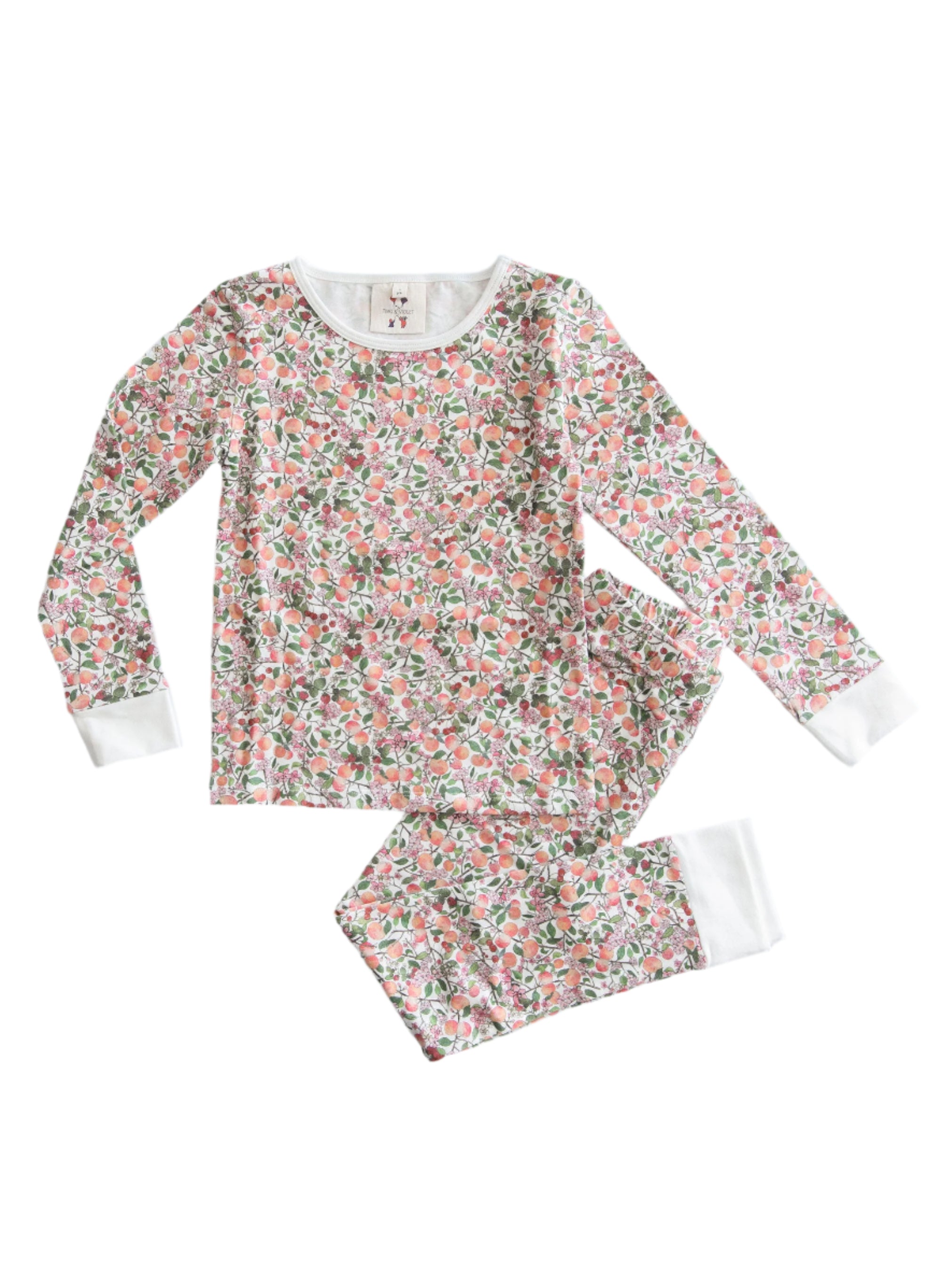 The Two Piece Pajama Set - Peach Blossom