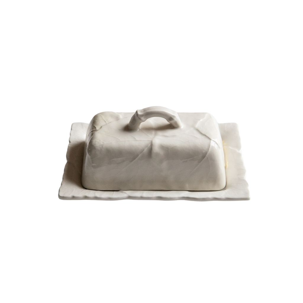 Edera Butter Dish, White - Skye McAlpine Tavola
