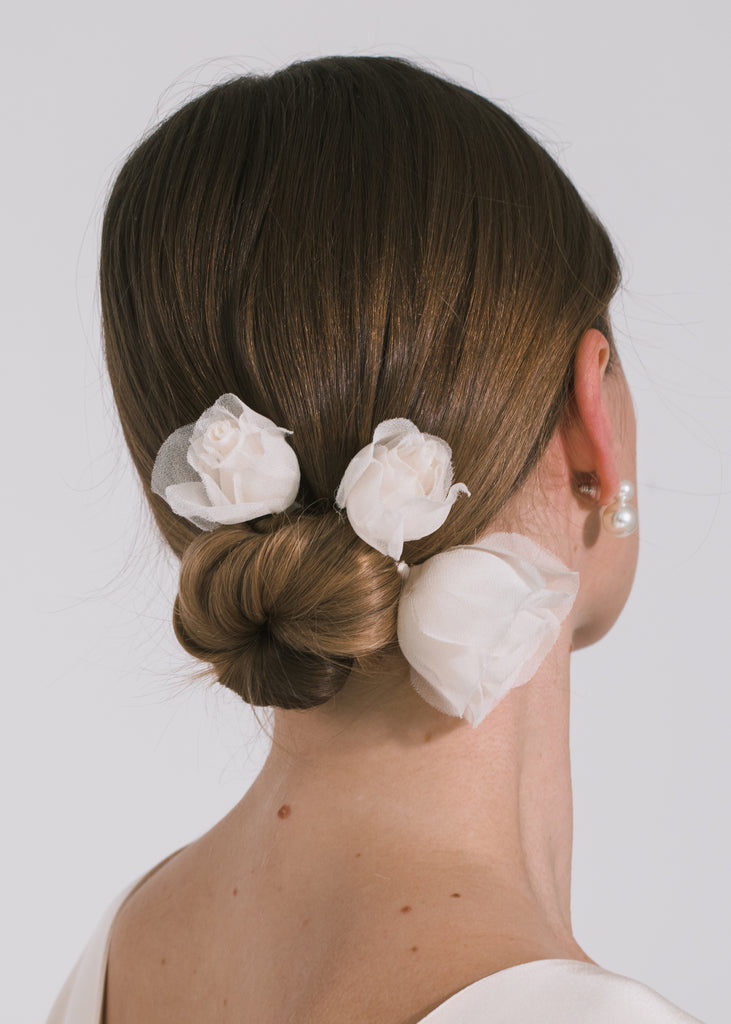 Rosalia Hairpins in Cream, Set of 3