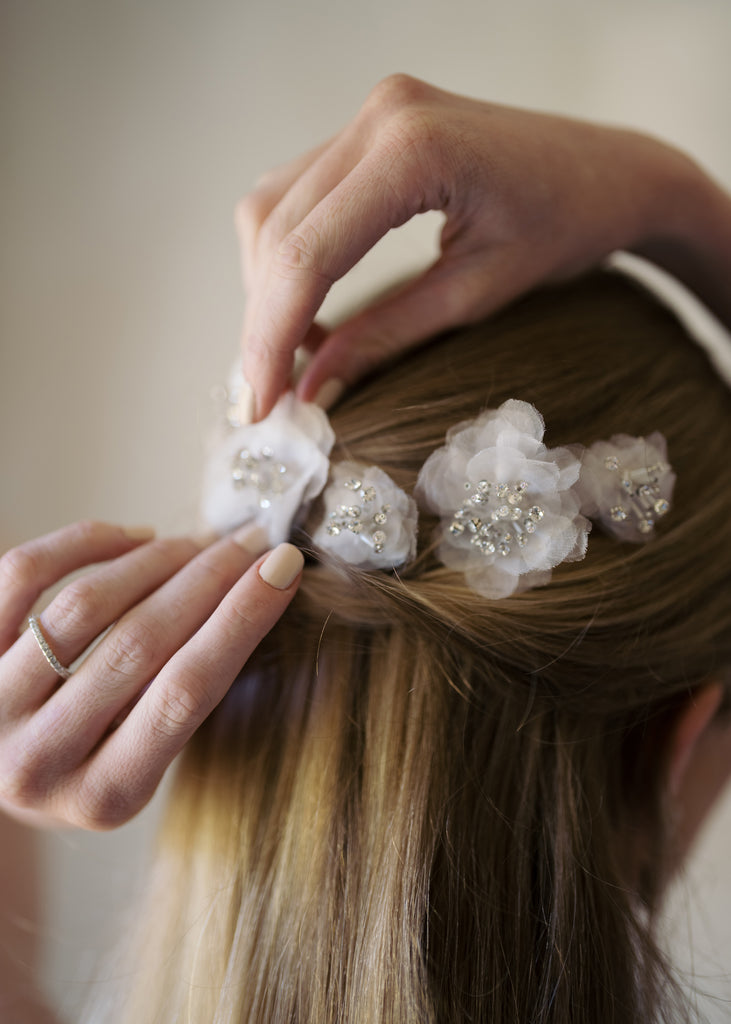 Chantrell Bobby Pin Set in Cream