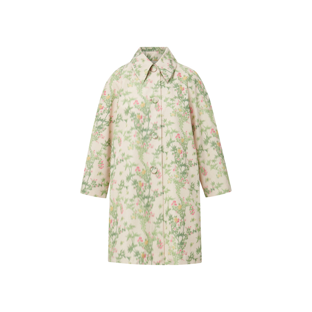 MAE x Scalamandré Goldie Coat in Jardin De Chine