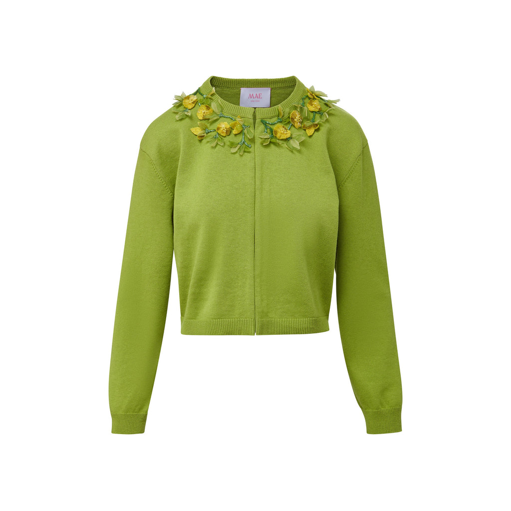 Bailey Knit Jacket With Jardin Embellishment