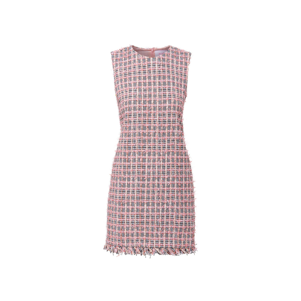 Laurel Dress in Eyelash Tweed