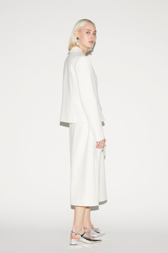 Isobel Jacket Ivory Embroidered Wool Tailoring