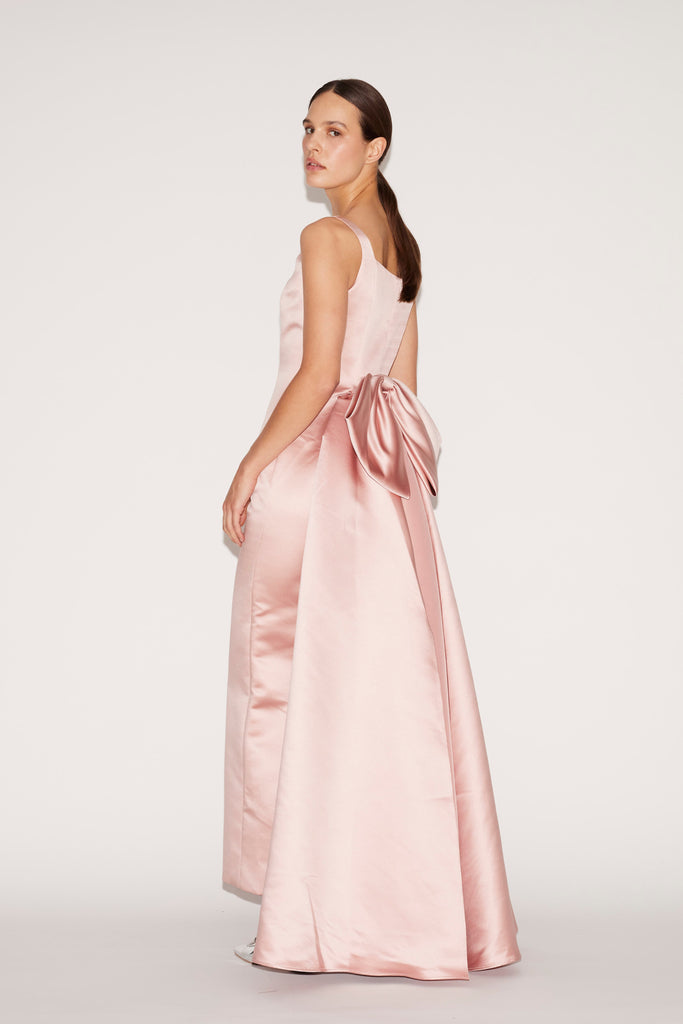 Shannon Gown Pale Pink Duchesse Satin