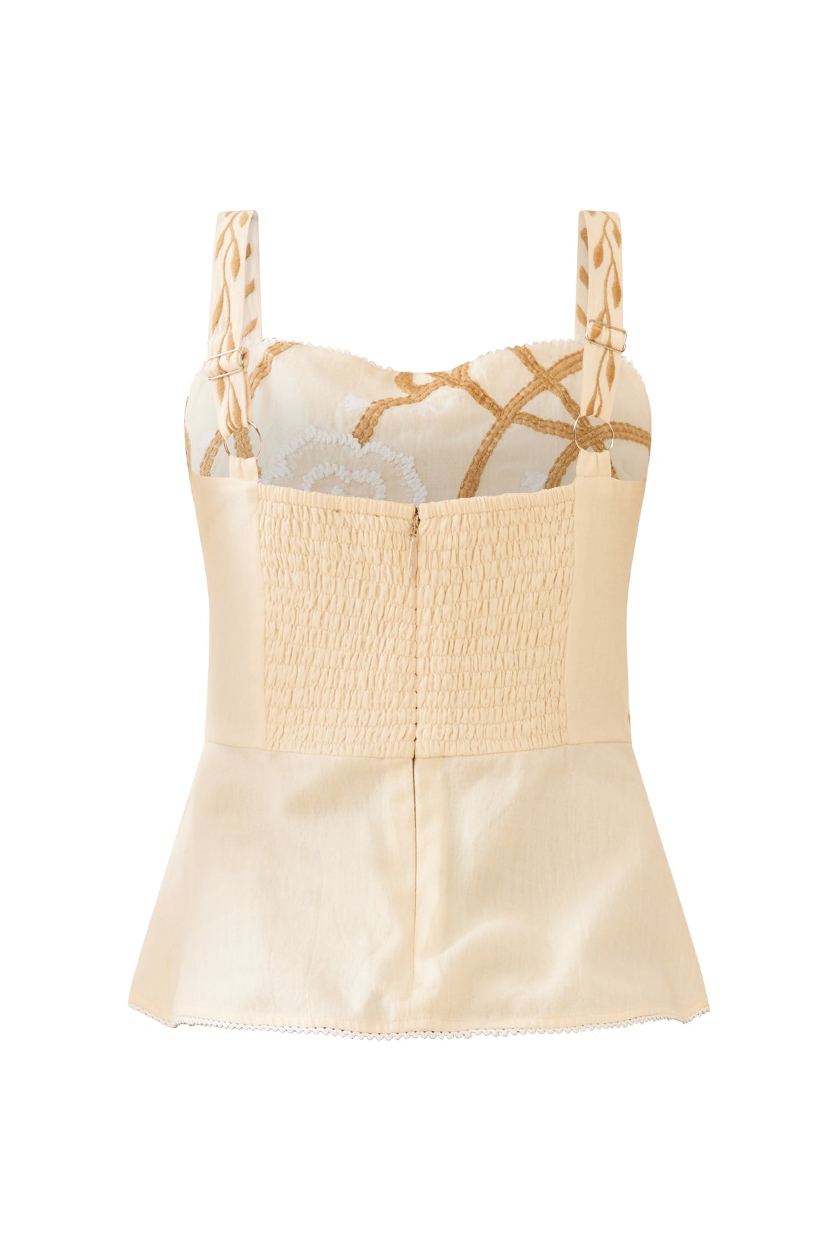 Miranda Top in Khaki Garden