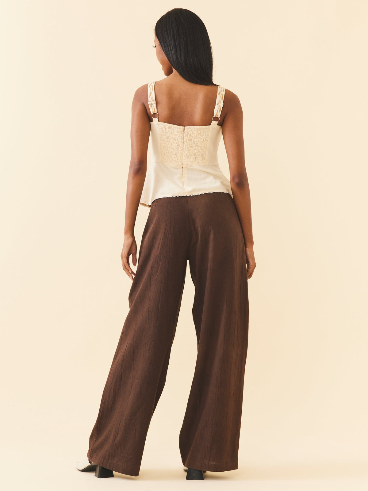 Miranda Top in Khaki Garden
