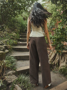 Miranda Top in Khaki Garden