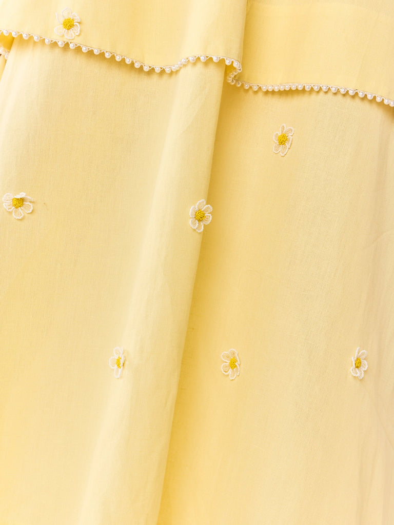 Daisy Dress in Soft Butter Yellow