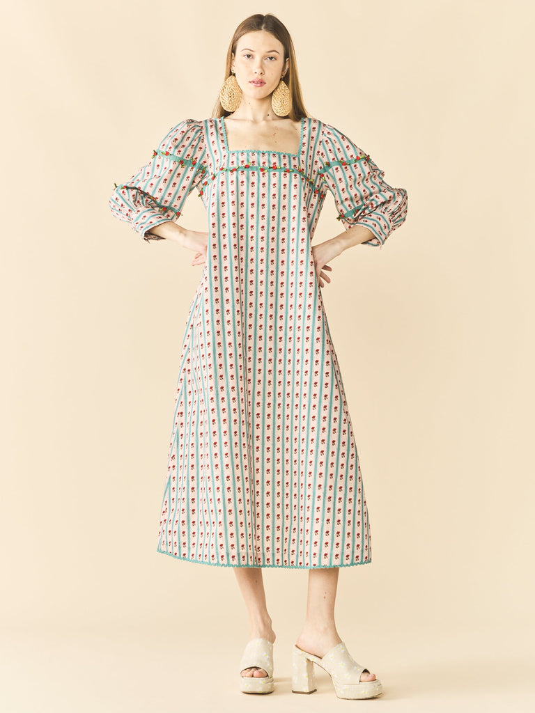 Tara Dress in Poppy Fields Floral