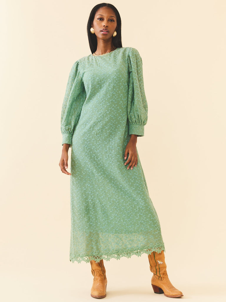 Marina Dress in Marina Green