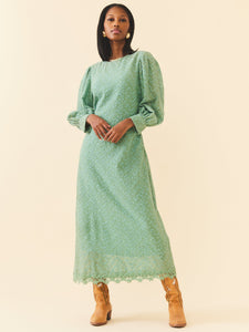 Marina Dress in Marina Green