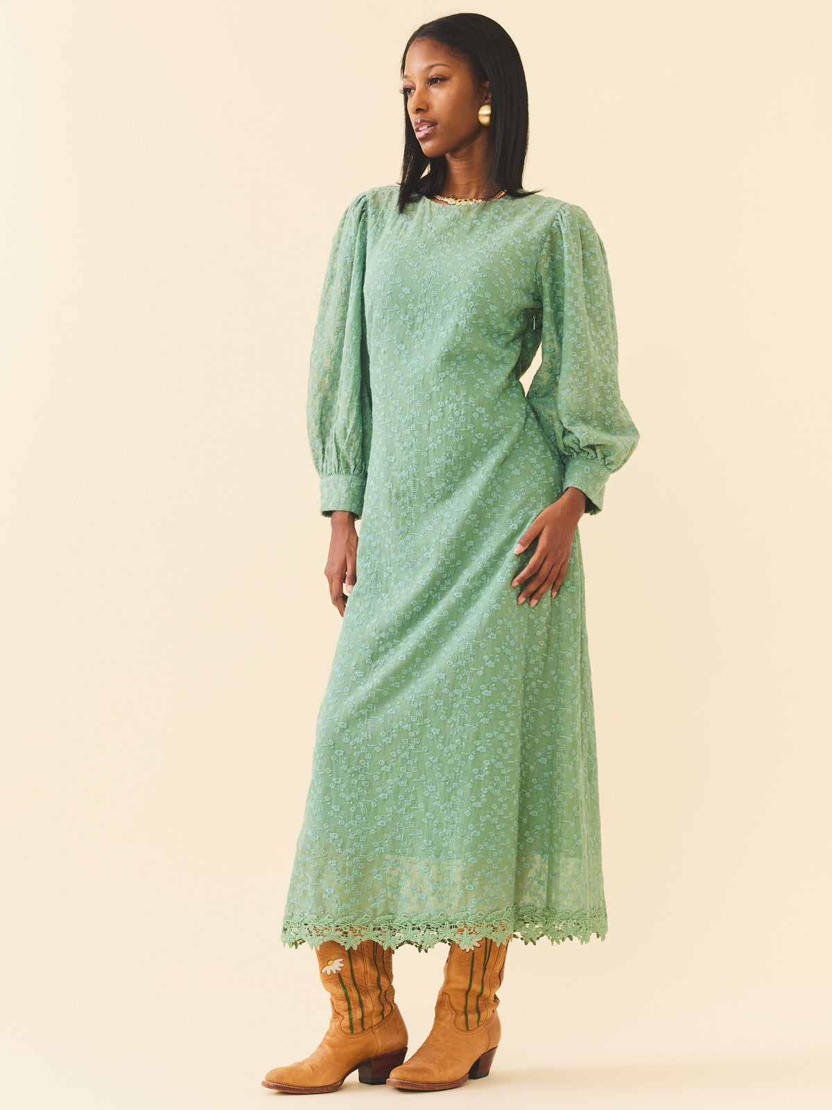 Marina Dress in Marina Green