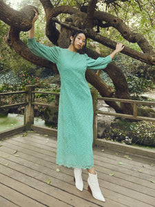 Marina Dress in Marina Green