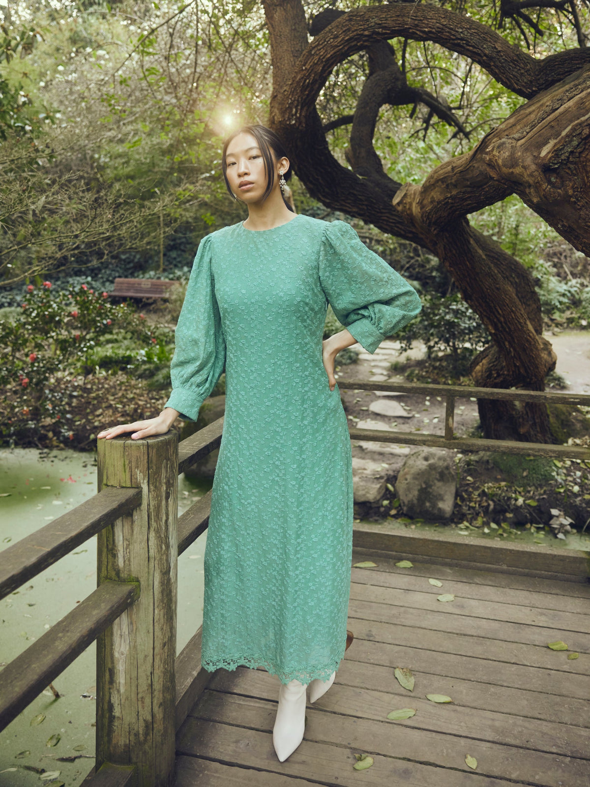 Marina Dress in Marina Green