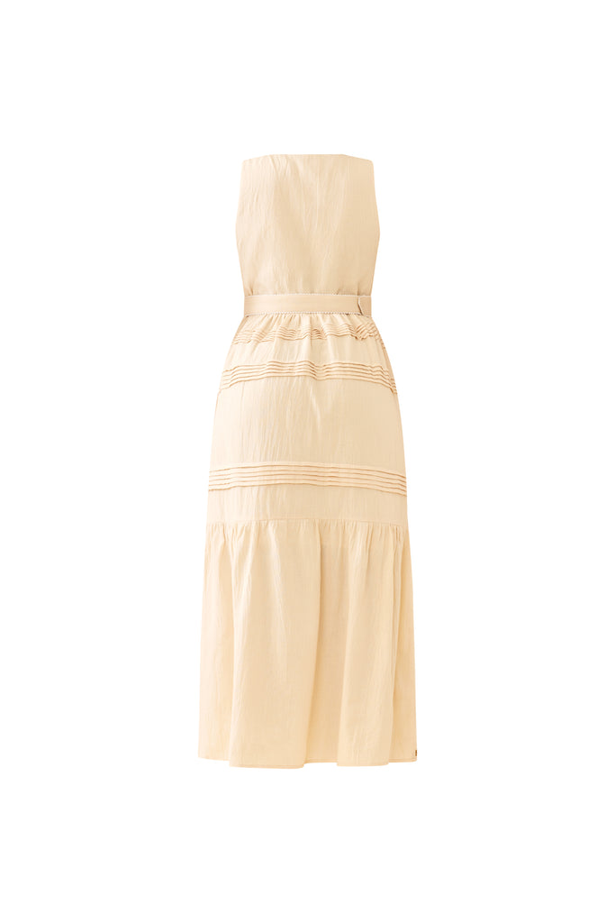 Sophia Dress in Khaki Garden