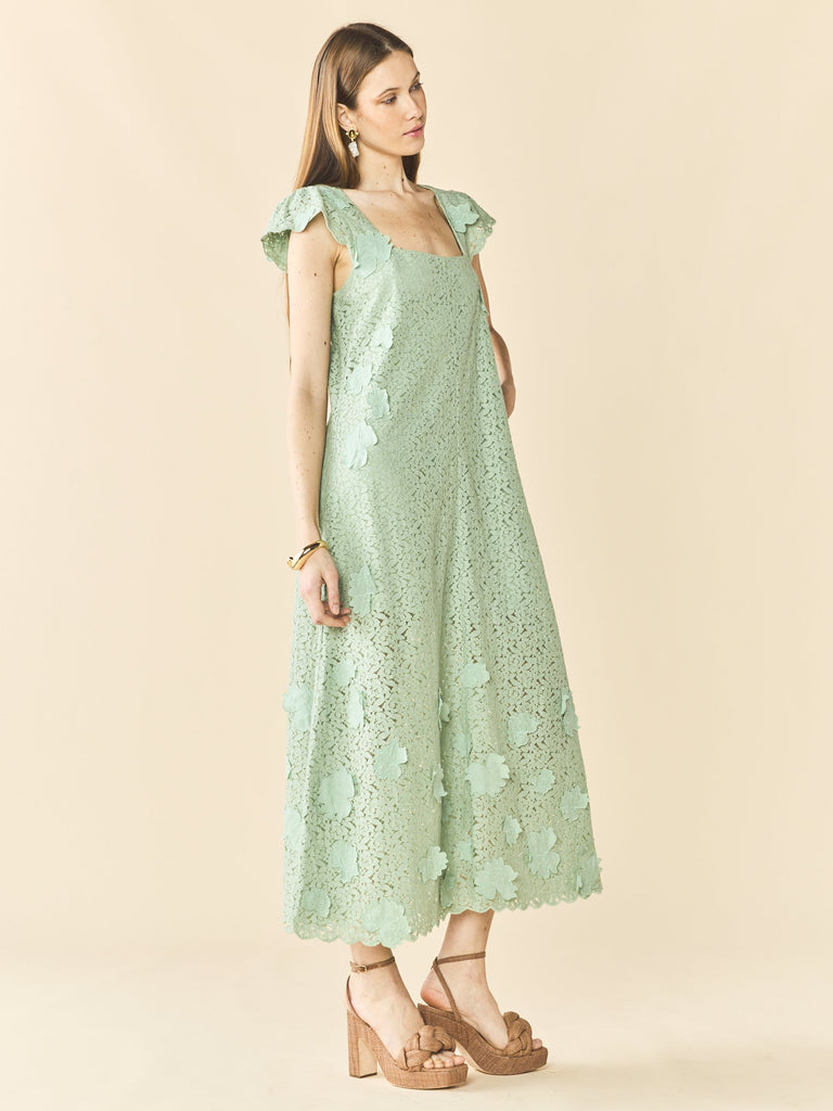 Lindsay Dress in Minty Green