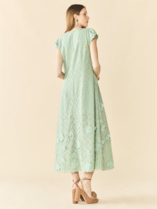 Lindsay Dress in Minty Green