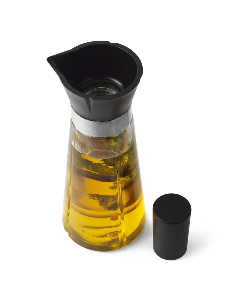 Grand Cru Oil And Vinegar Bottles in Black/Steel