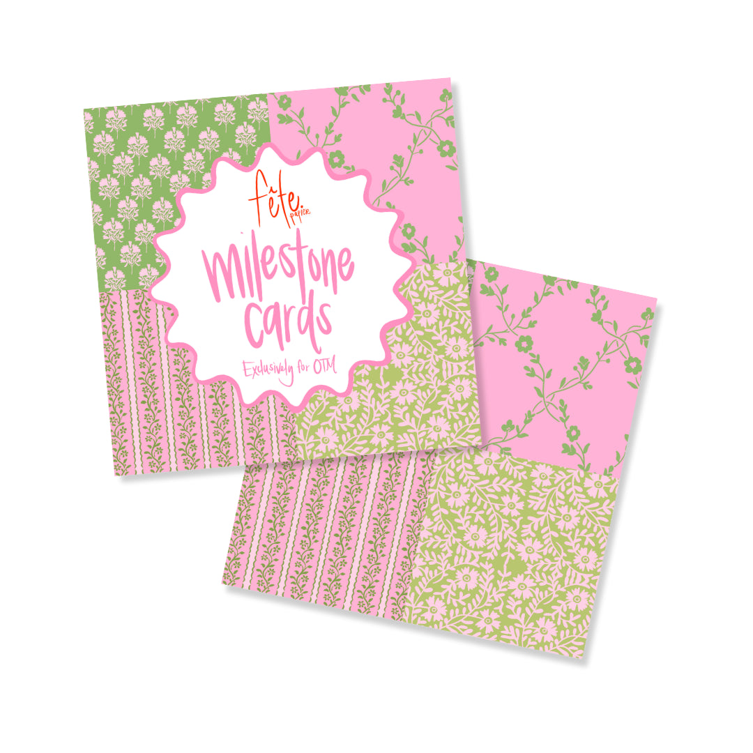 Precious Pinks Milestone Cards