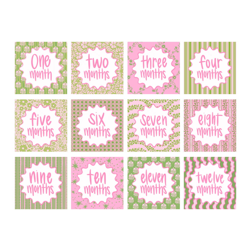 Precious Pinks Milestone Cards