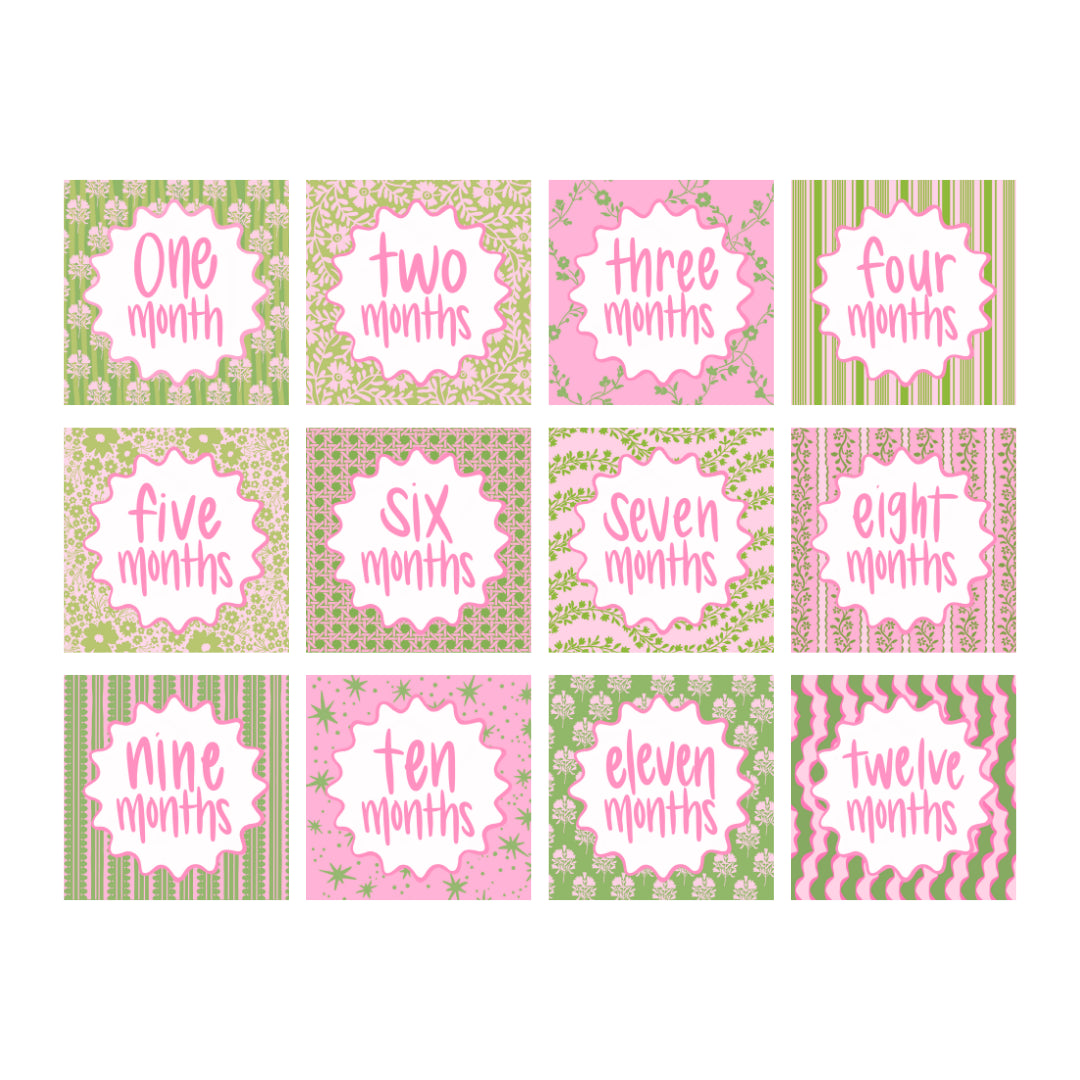 Precious Pinks Milestone Cards