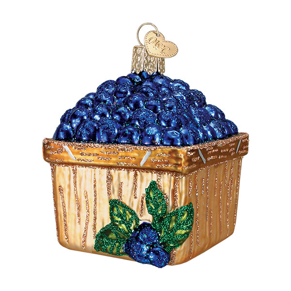 Basket Of Blueberries Ornament