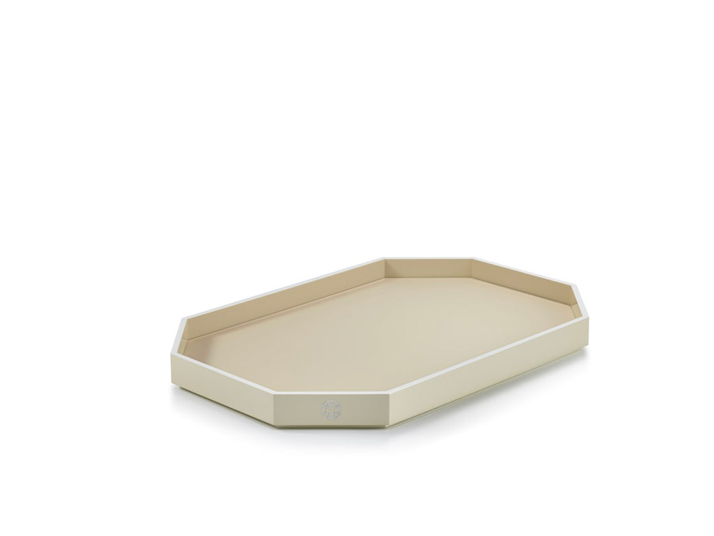 Octogone Tray Large in Ivory