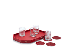 Octogone Tray Medium in Red
