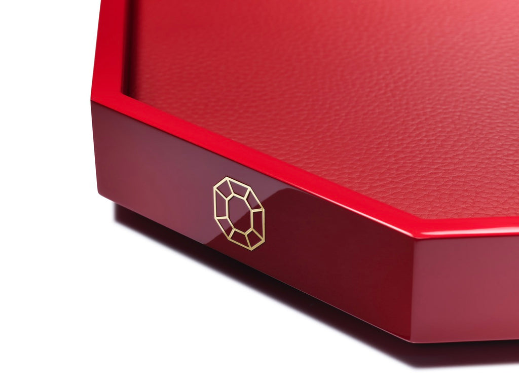 Octogone Tray Medium in Red