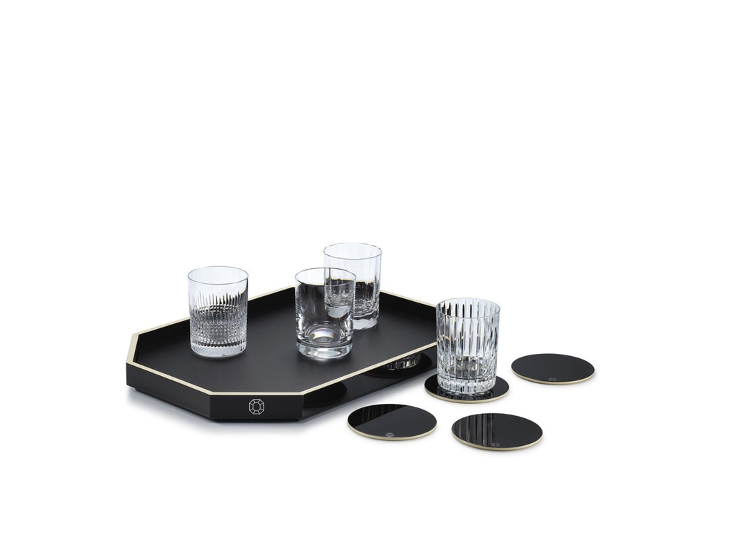 Octogone Tray Medium in Black