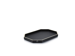 Octogone Tray Medium in Black