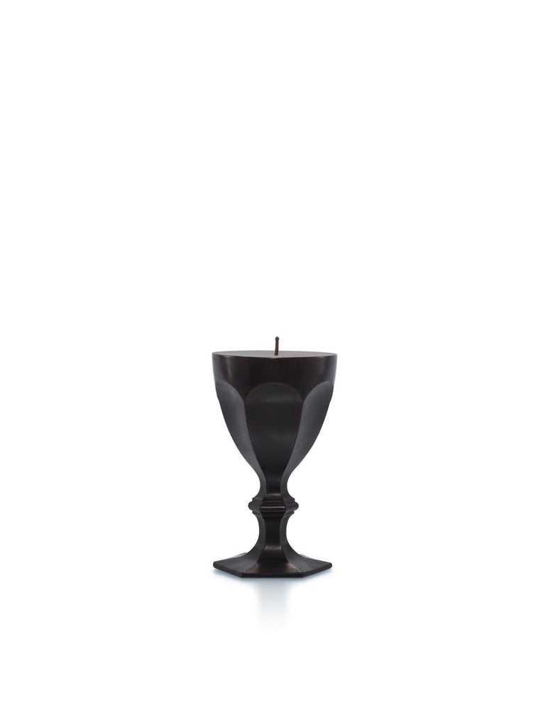 Harcourt Glass Candle in Black