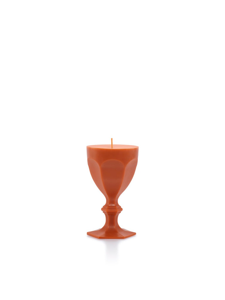 Harcourt Glass Candle in Orange