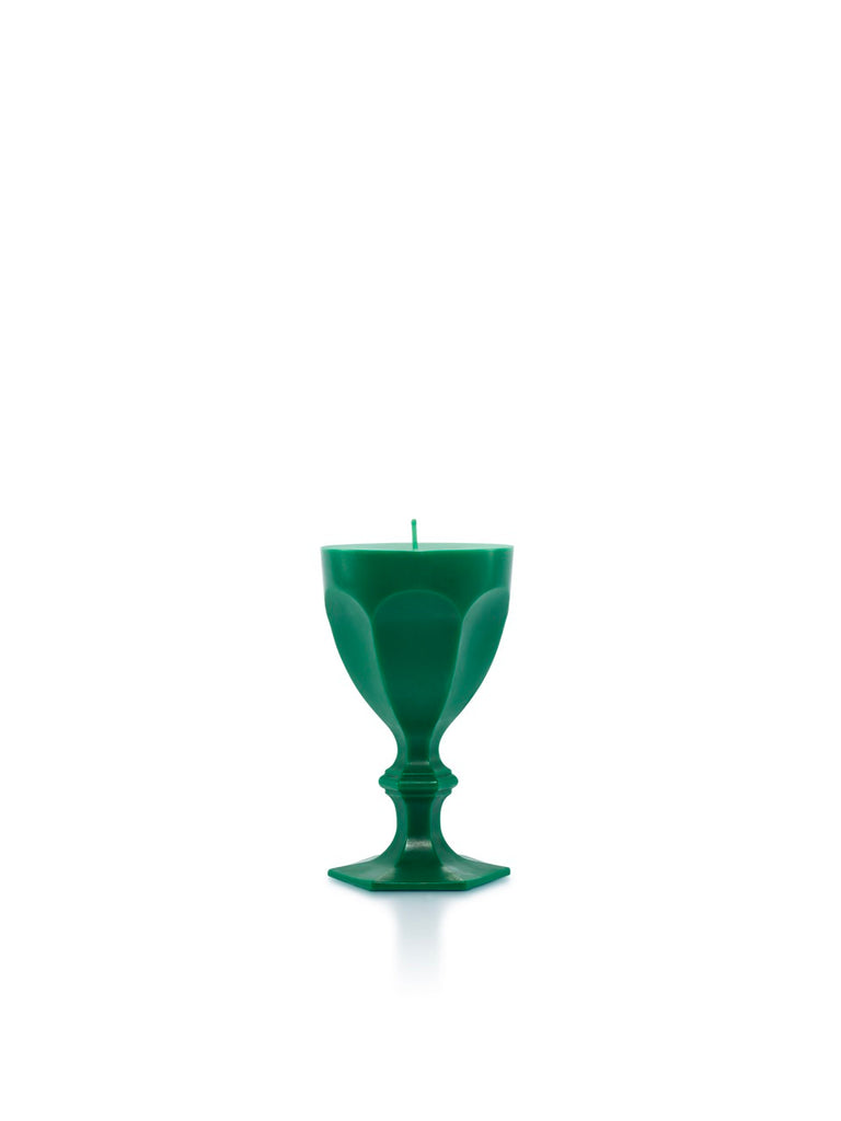 Harcourt Glass Candle in Green