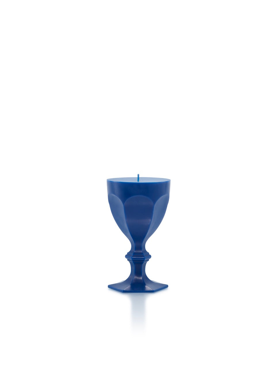 Harcourt Glass Candle in Blue