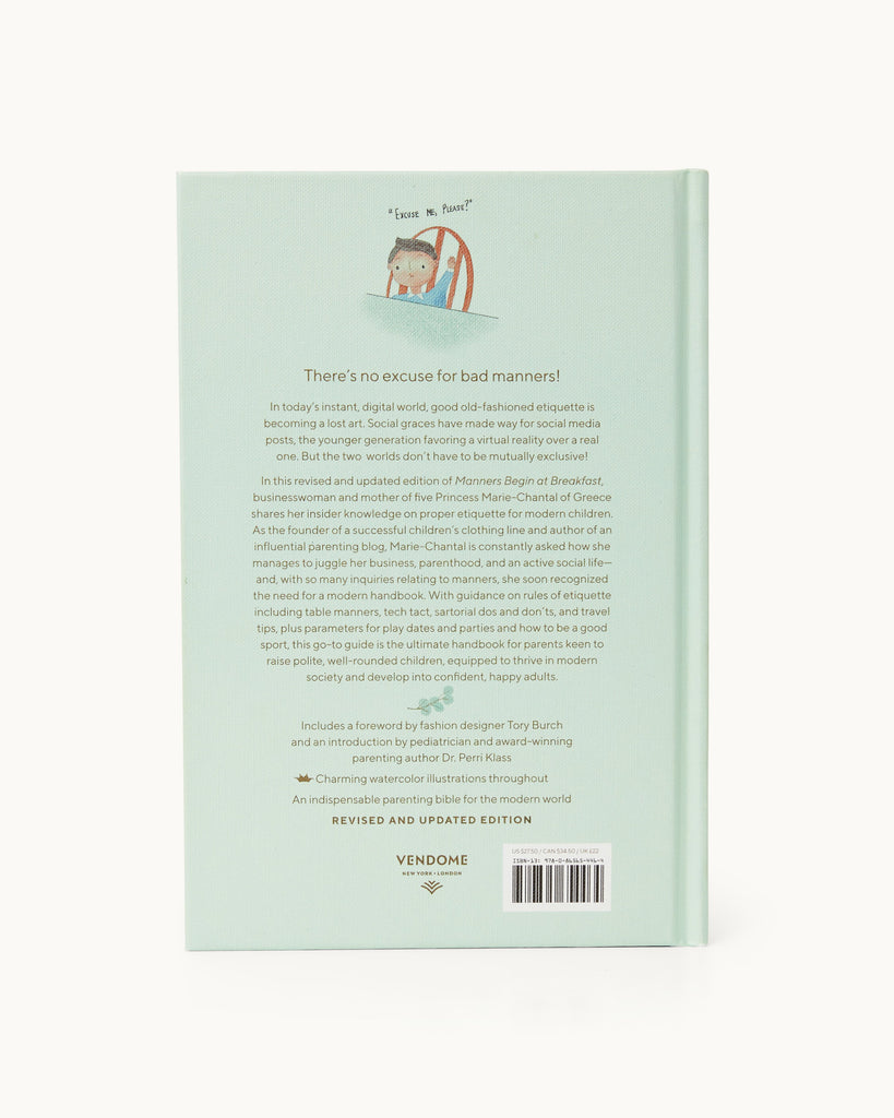 Manners Begin at Breakfast Book in Keepsake Edition
