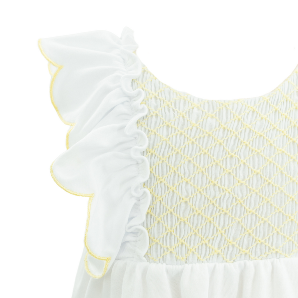 Annie Girl Set in Yellow Stripes