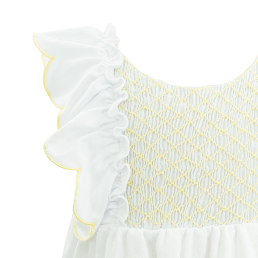 Annie Girl Set in Yellow Stripes