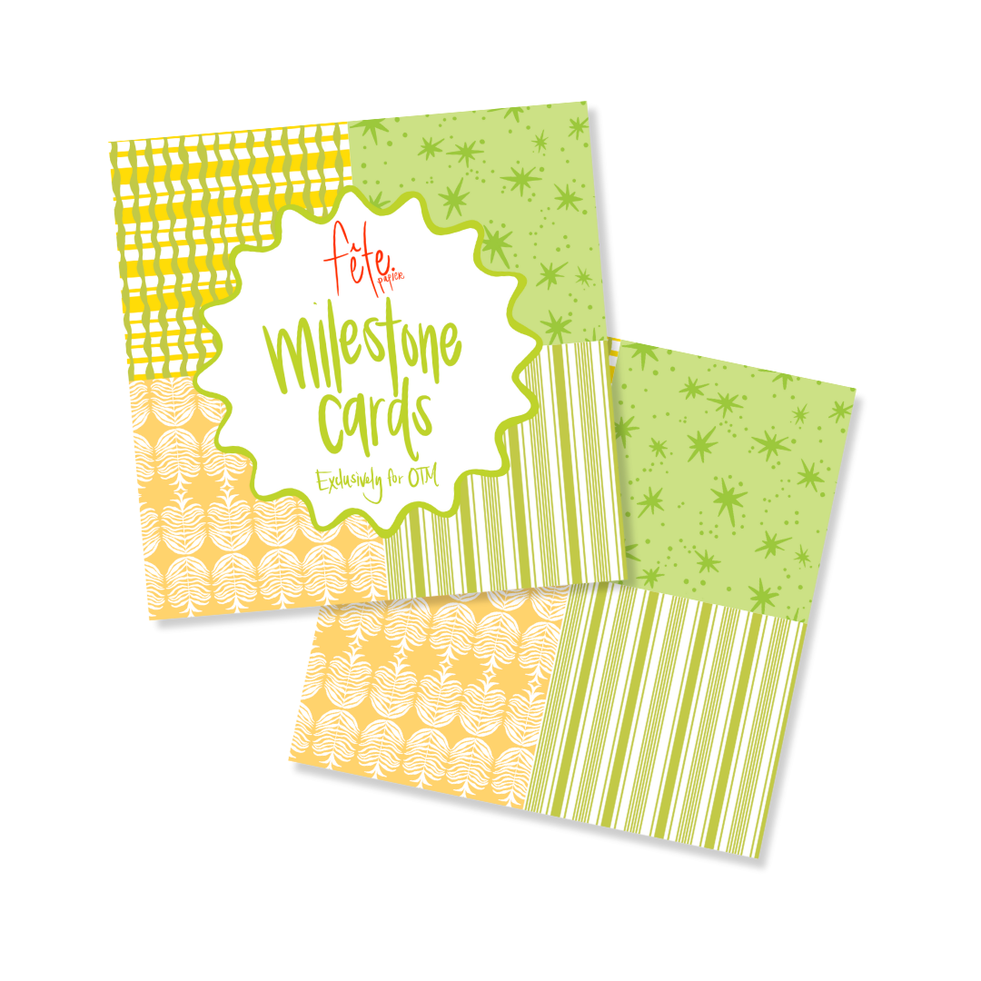 Garden Greens Milestone Cards